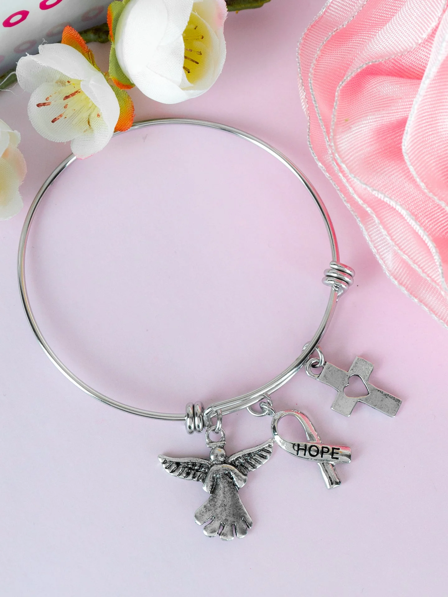 Angel Bangle Bracelet - Image 3