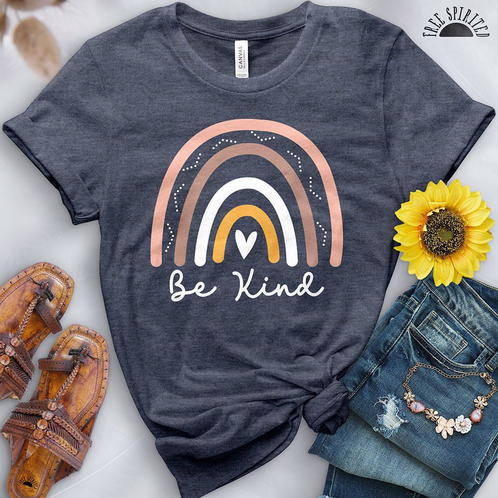 Be Kind Boho Rainbow Tee - Image 10
