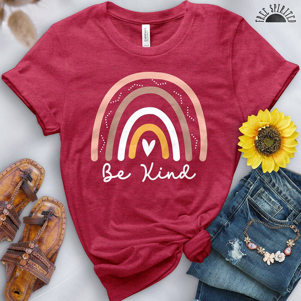 Be Kind Boho Rainbow Tee - Image 12