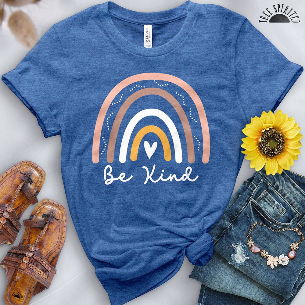 Be Kind Boho Rainbow Tee - Image 13