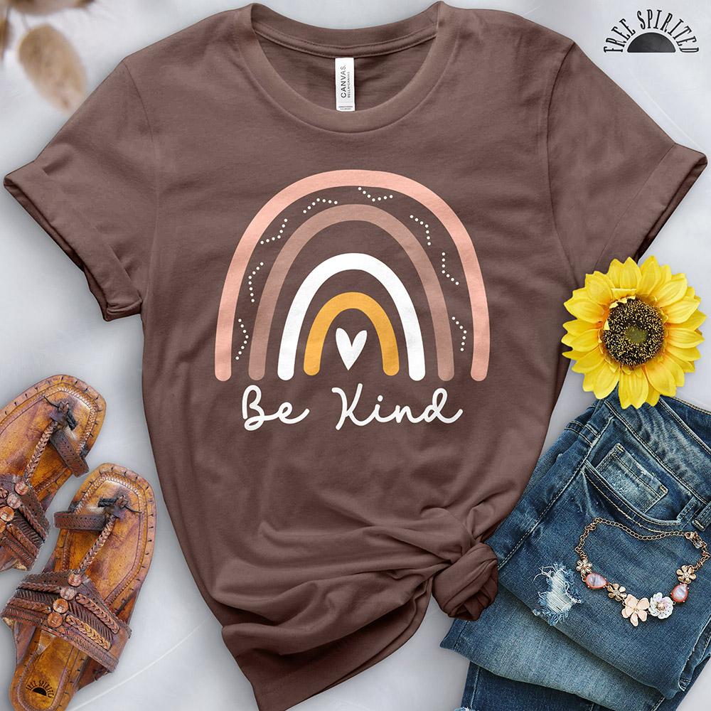 Be Kind Boho Rainbow Tee - Image 3