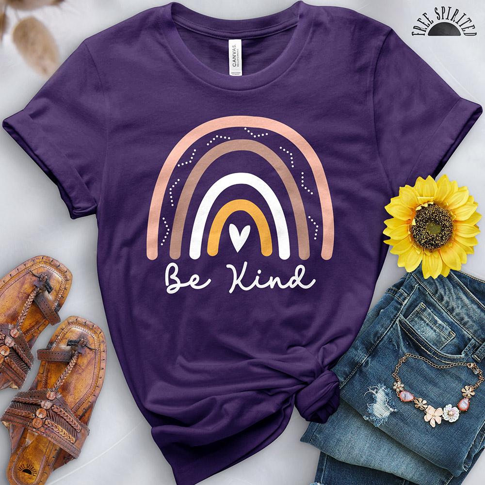 Be Kind Boho Rainbow Tee - Image 4