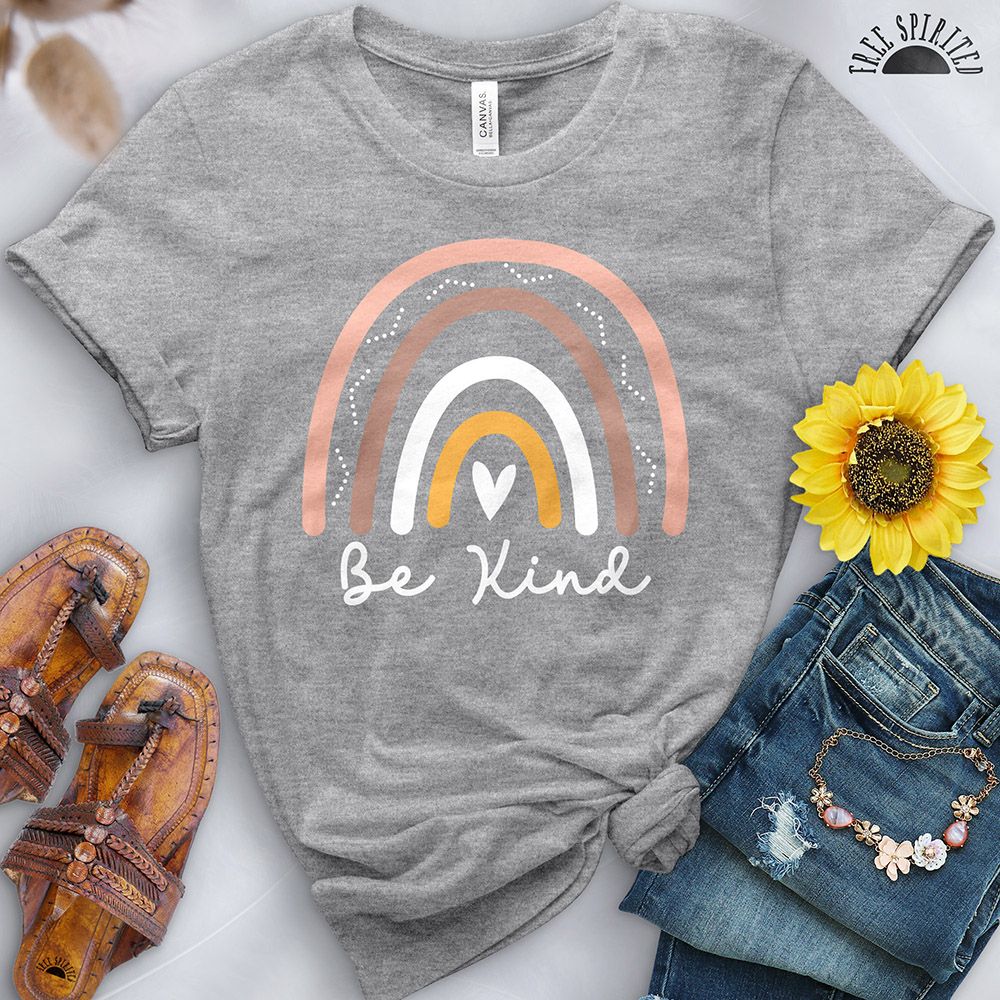 Be Kind Boho Rainbow Tee - Image 6