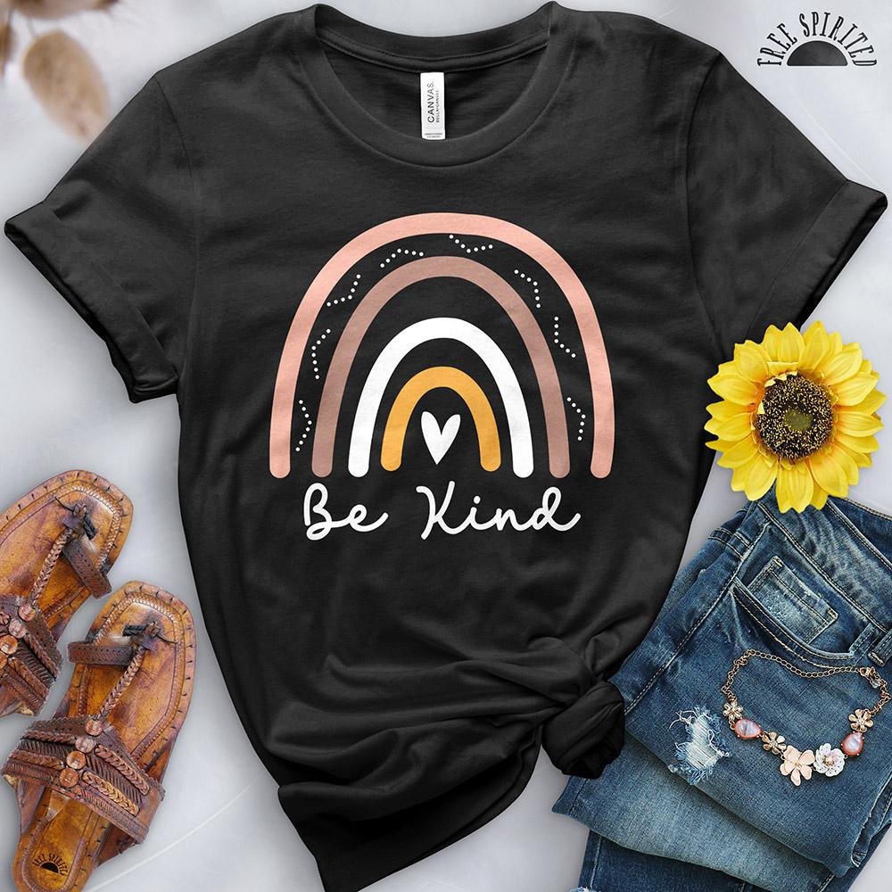 Be Kind Boho Rainbow Tee - Image 7