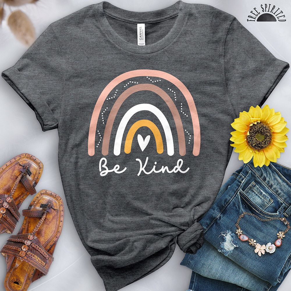 Be Kind Boho Rainbow Tee - Image 8