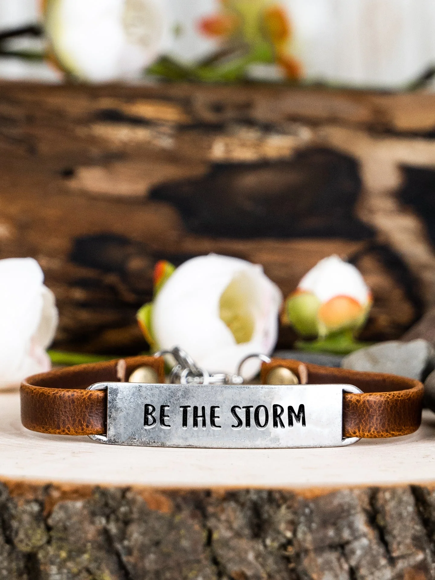 Be the Storm Leather Bracelet - Image 2