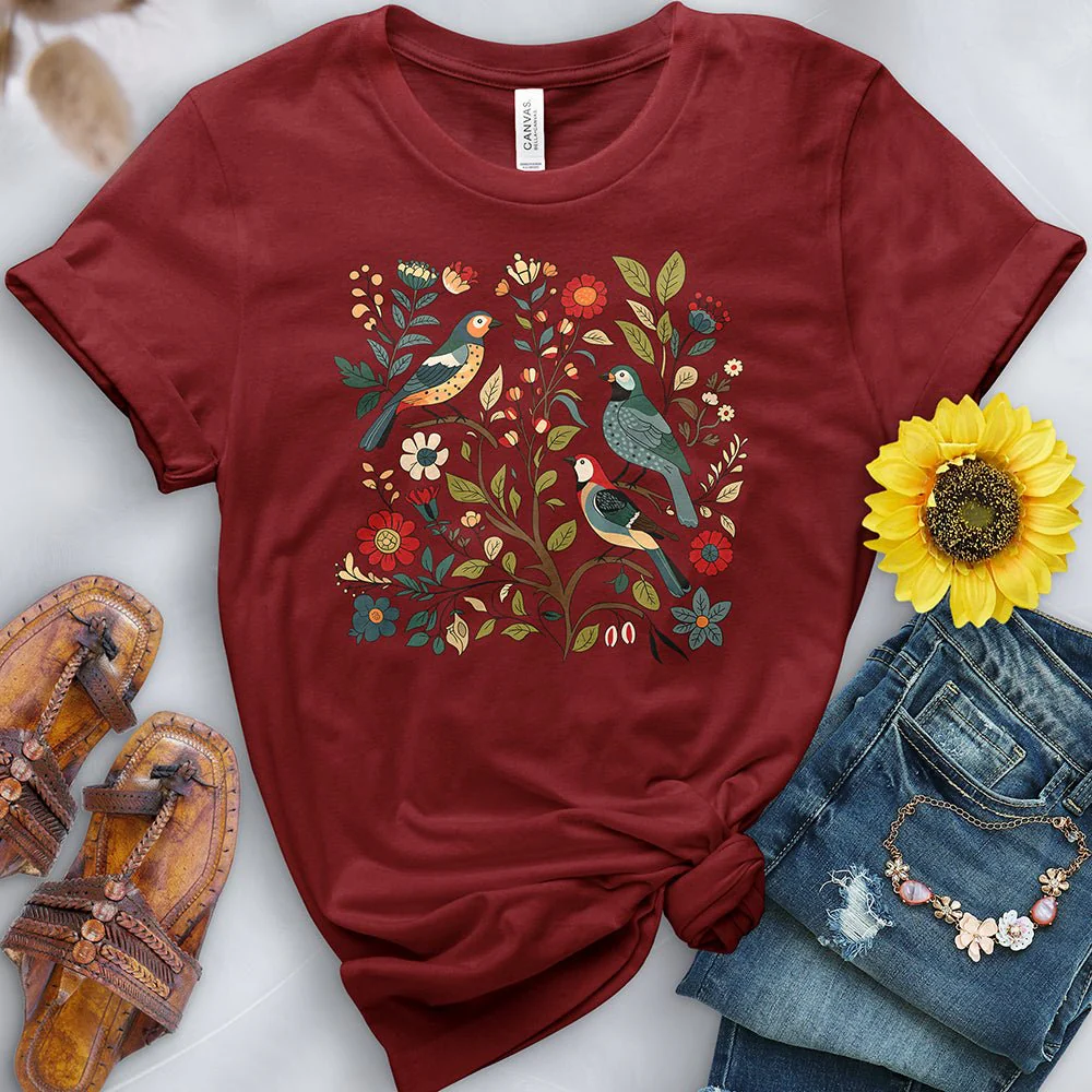 Birds in the Flowers Tee - Image 5