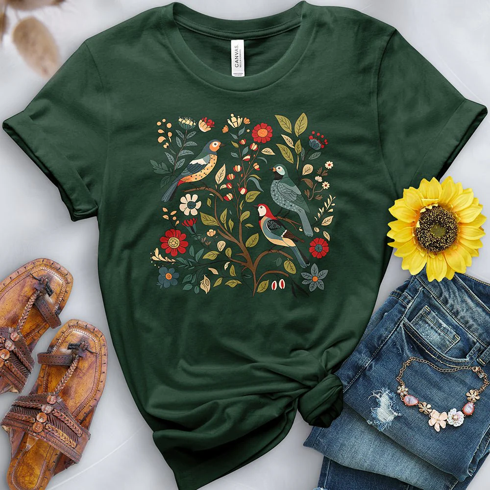 Birds in the Flowers Tee - Image 7