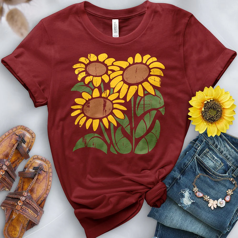 Blooming Sunflowers Tee - Image 3