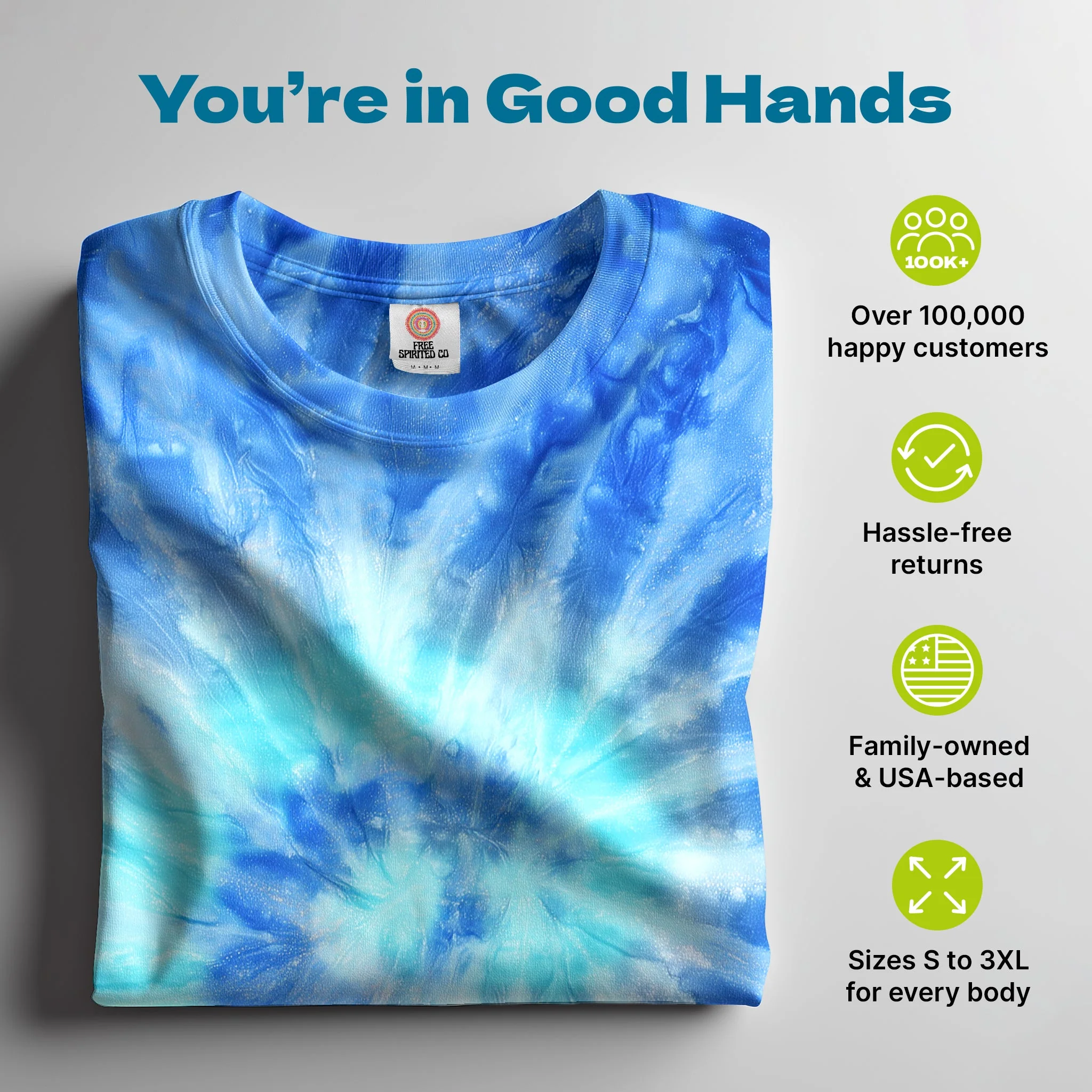 Blue Jerry Hand Dyed Long Sleeve - Image 4