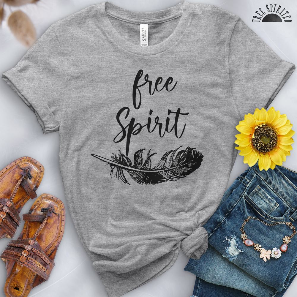 Free Spirit Feather Tee - Image 6