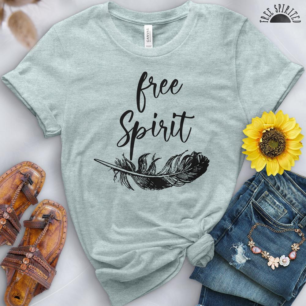 Free Spirit Feather Tee - Image 7