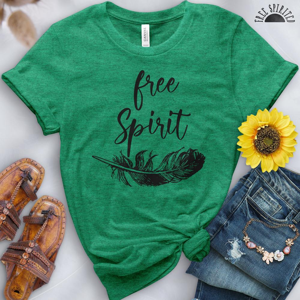 Free Spirit Feather Tee - Image 8