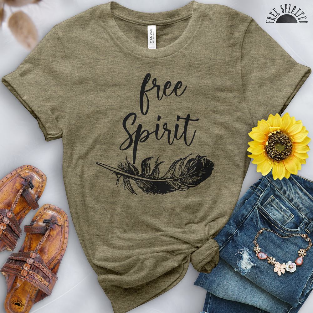Free Spirit Feather Tee - Image 9