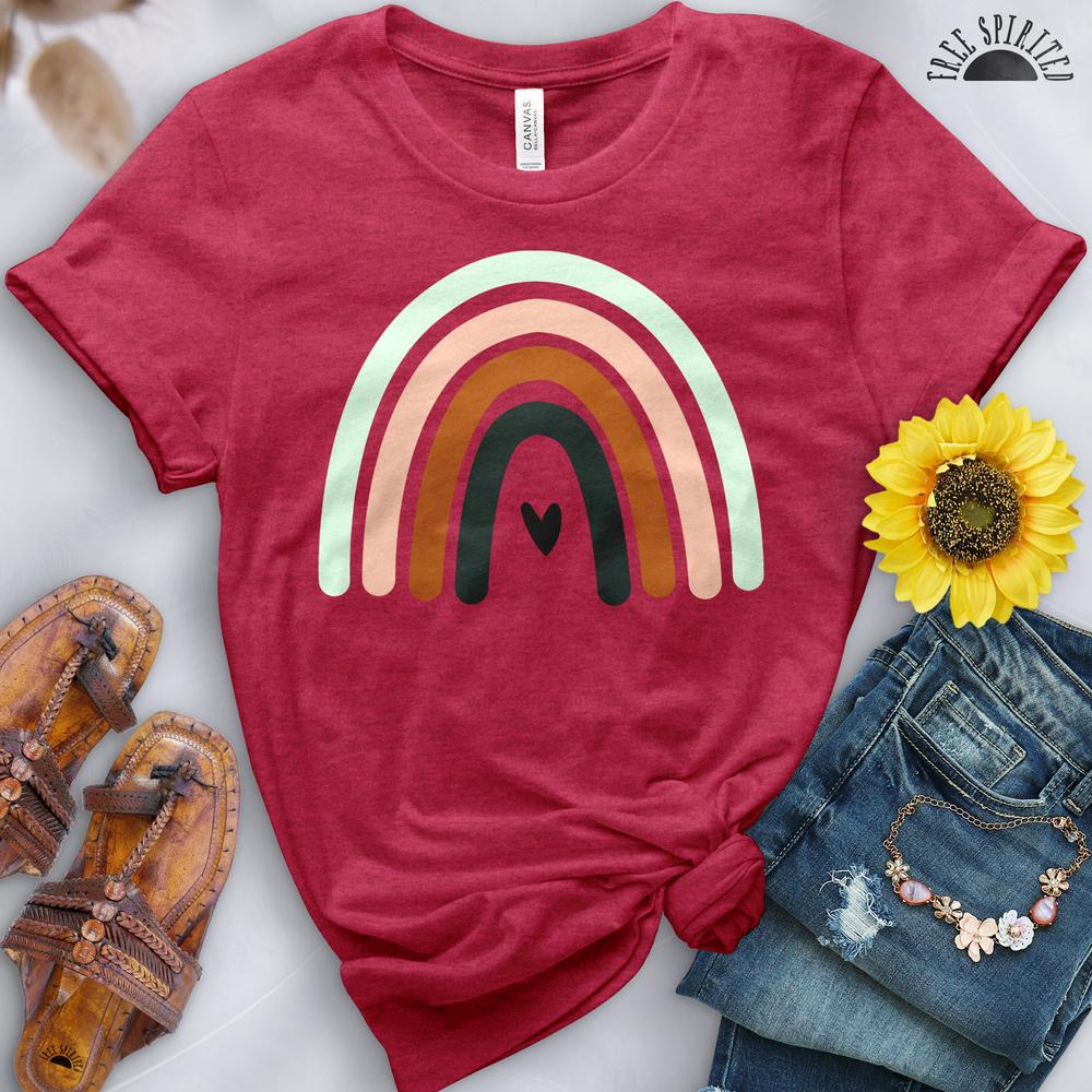 Boho Rainbow Heart Tee - Image 10