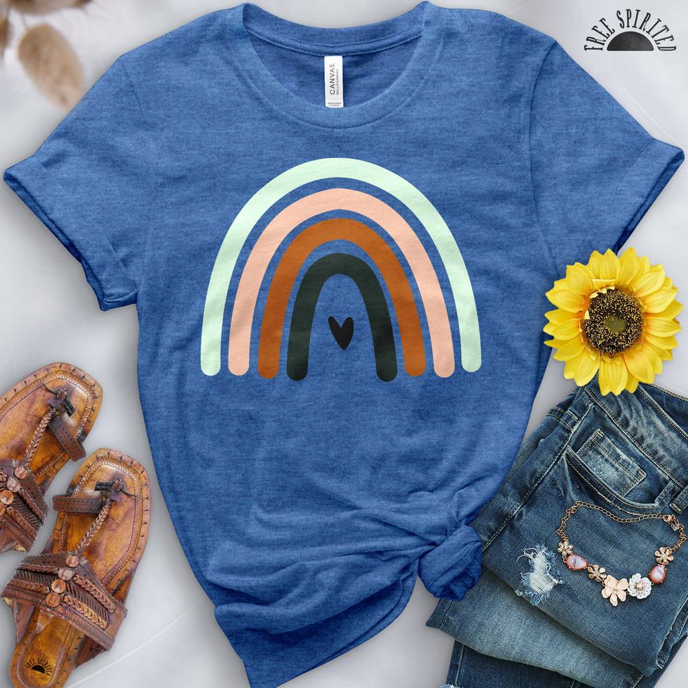 Boho Rainbow Heart Tee - Image 11