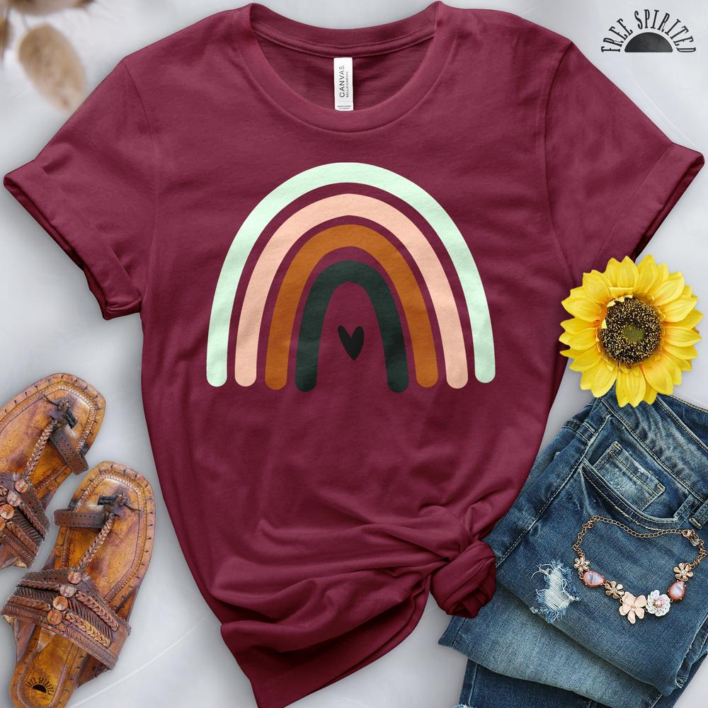 Boho Rainbow Heart Tee - Image 12