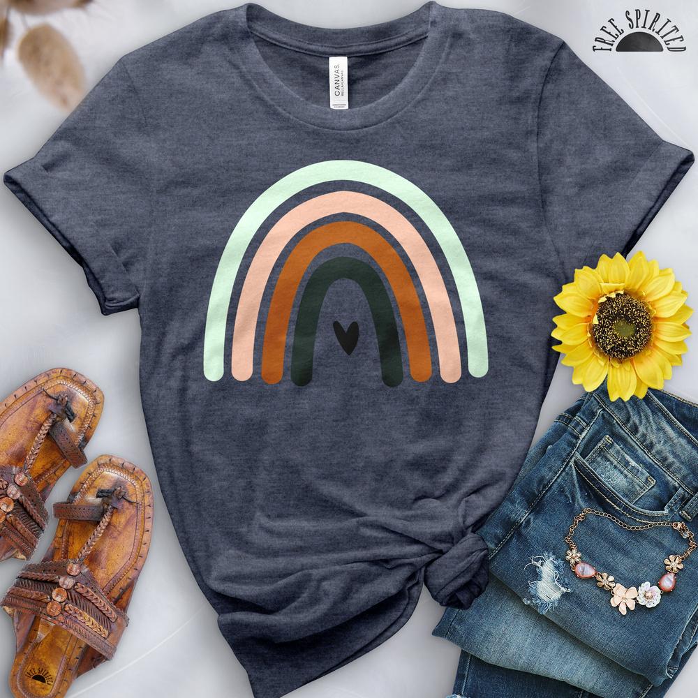 Boho Rainbow Heart Tee - Image 8
