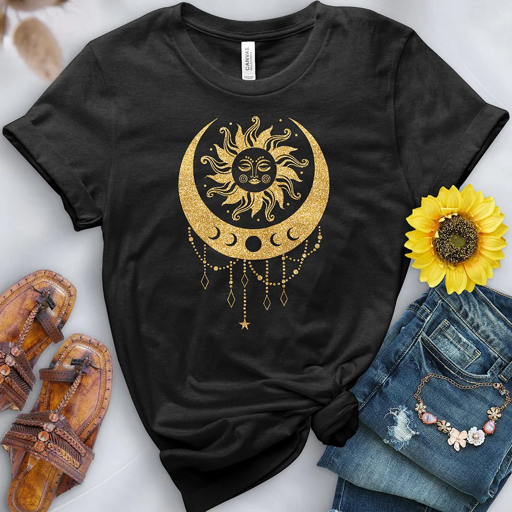Boho Sun and Moon Tee - Image 3