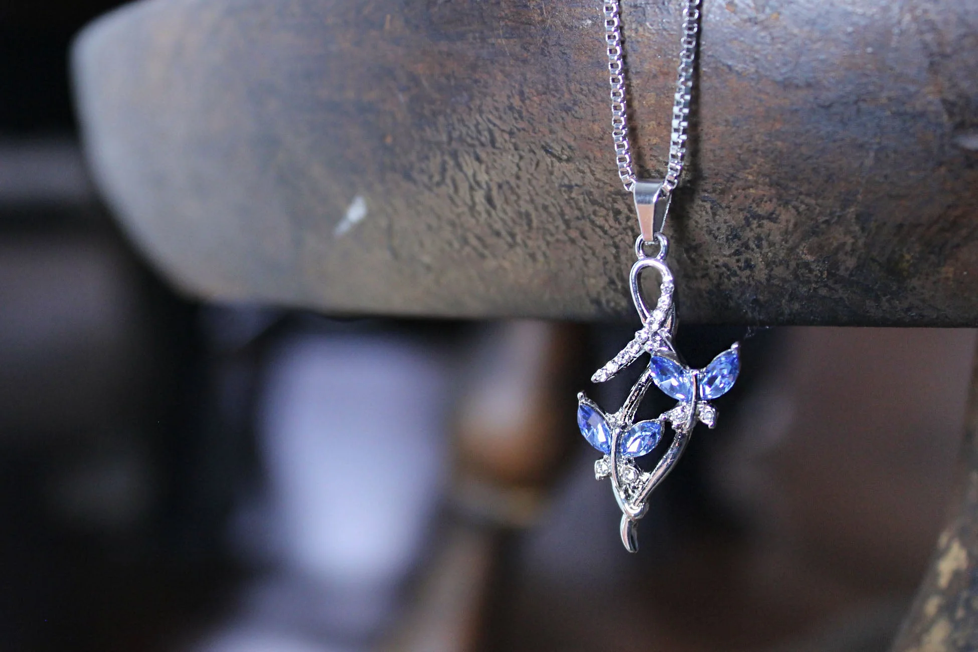 Butterfly Ribbon Necklace - Image 2