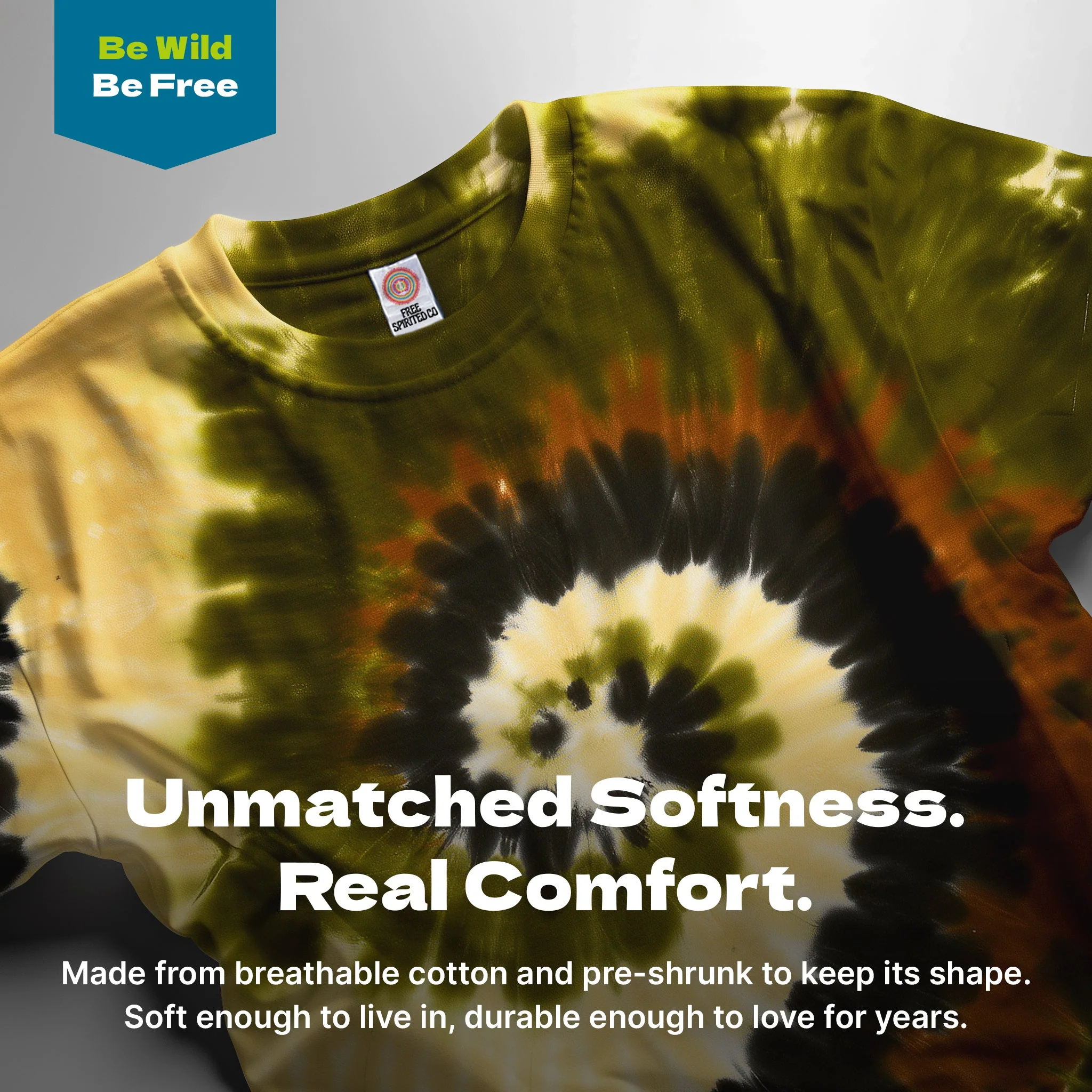 Camo Swirl Premium Hand-Dyed Comfort Shirt - Image 3