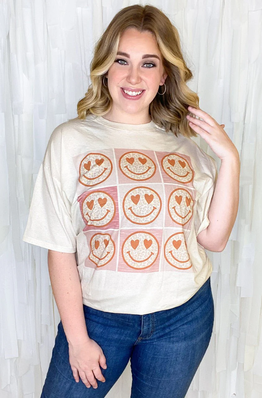 Checkerboard Smiley T-Shirt - Image 2