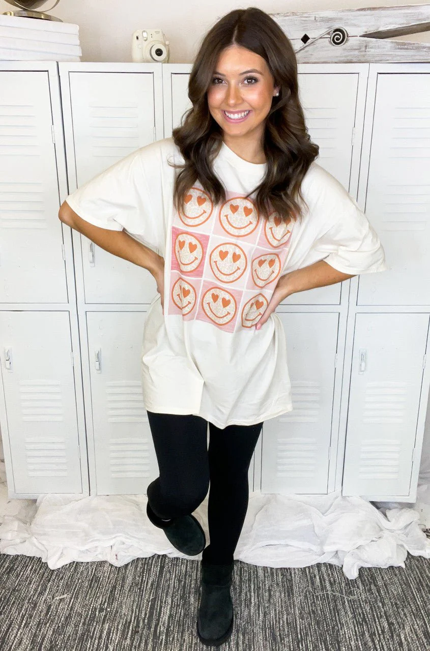 Checkerboard Smiley T-Shirt - Image 6