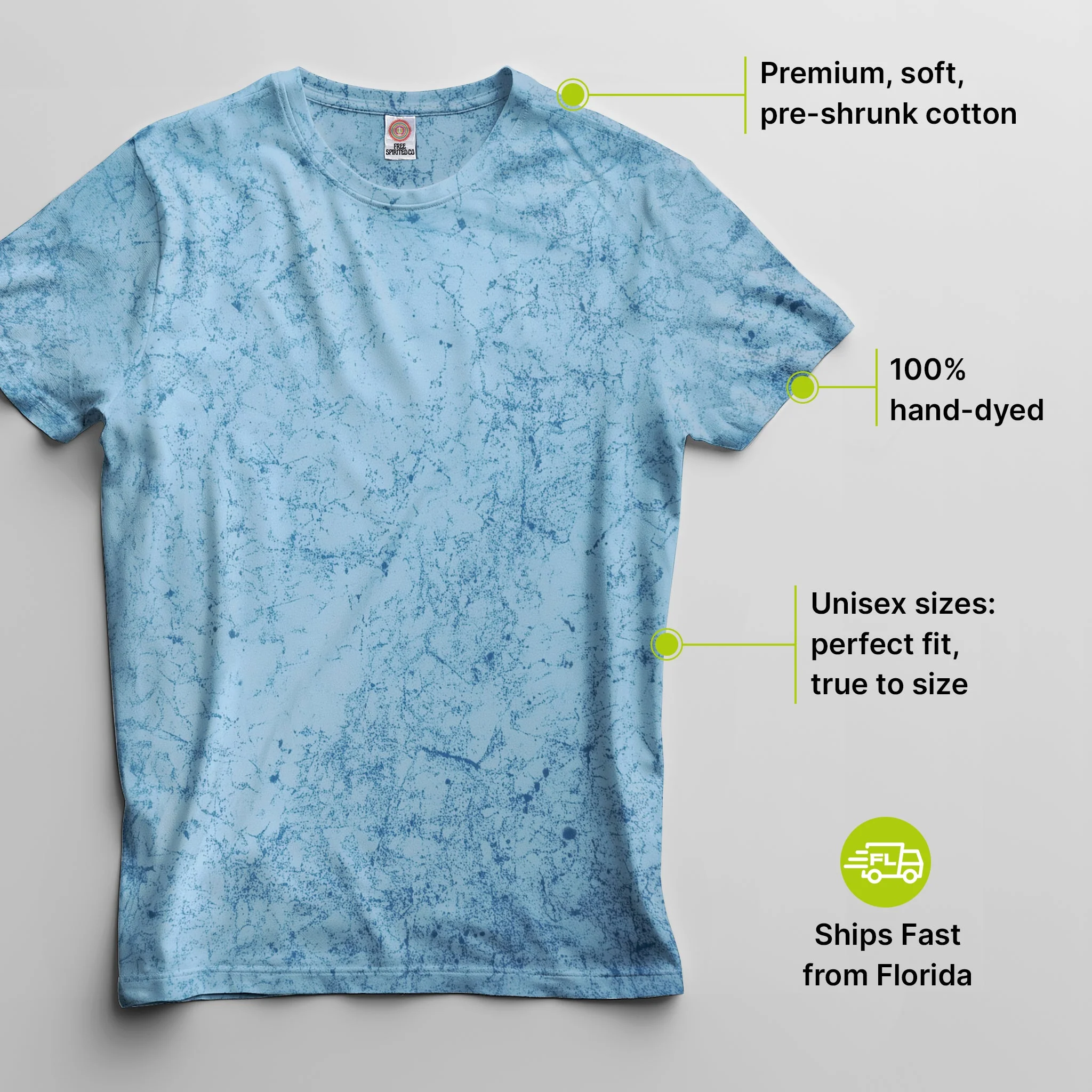 Color Crush Artic Hand-Dyed Comfort Shirt - Image 2
