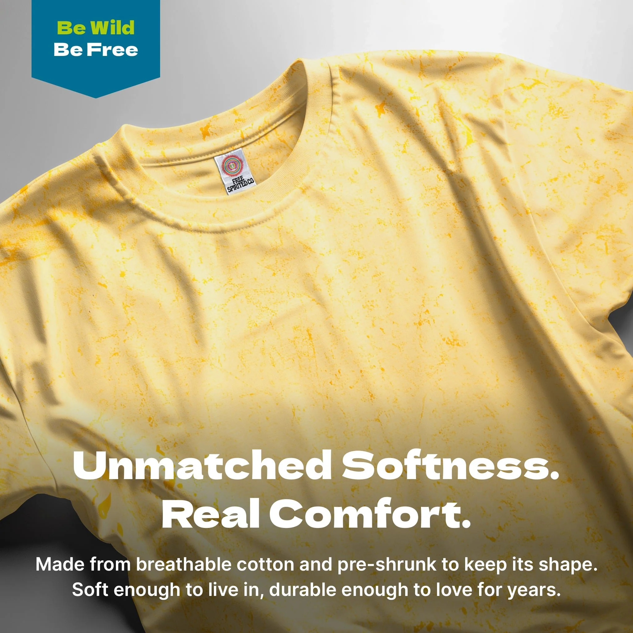 Color Crush Canary Hand-Dyed Comfort Shirt - Image 3