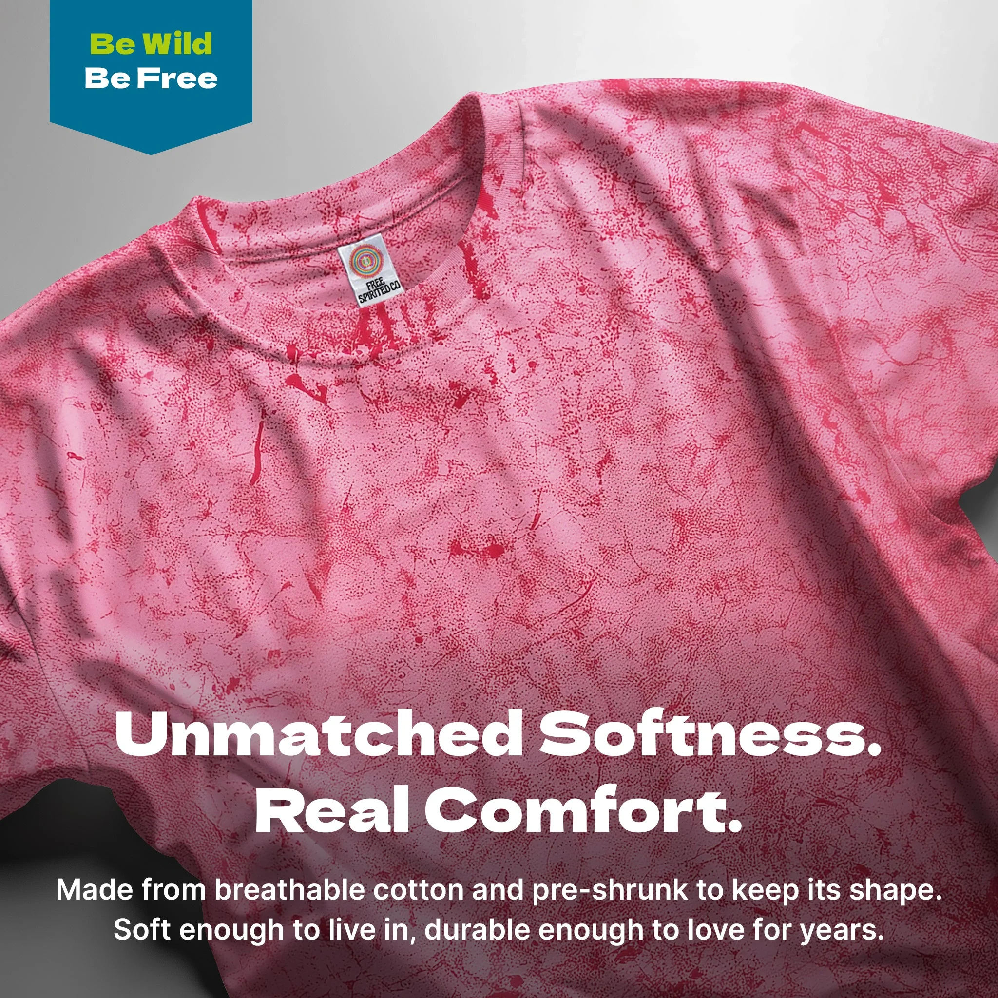 Color Crush Rose Hand-Dyed Comfort Shirt - Image 3