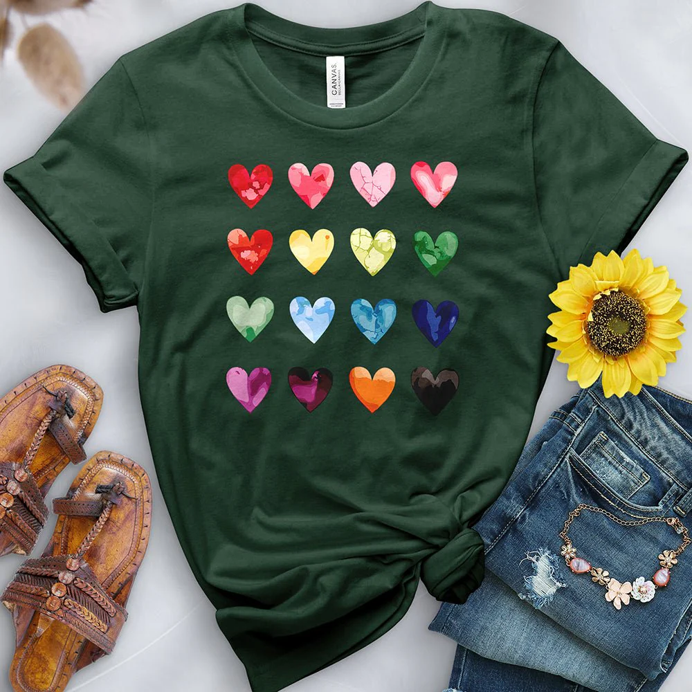 Colored Hearts Tee - Image 4