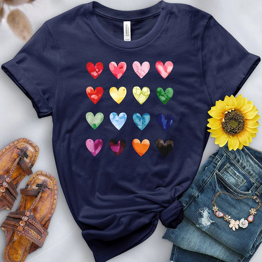 Colored Hearts Tee - Image 5