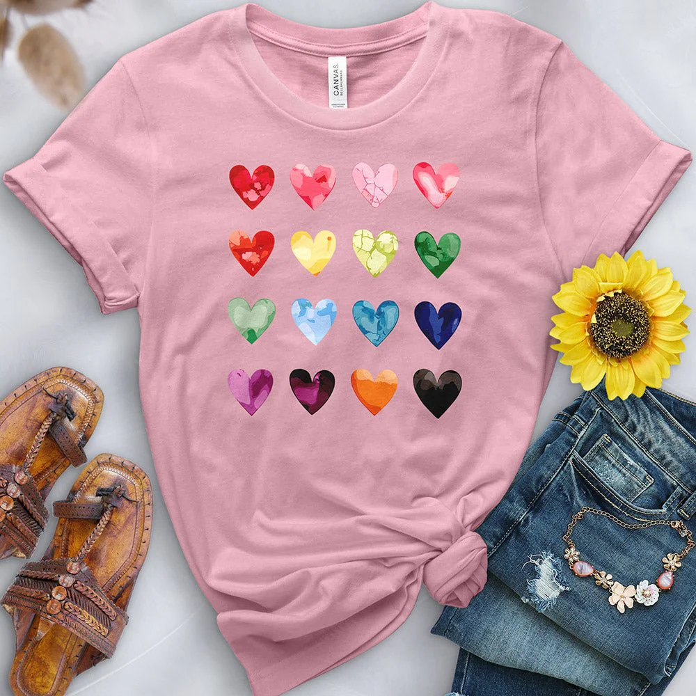 Colored Hearts Tee - Image 6