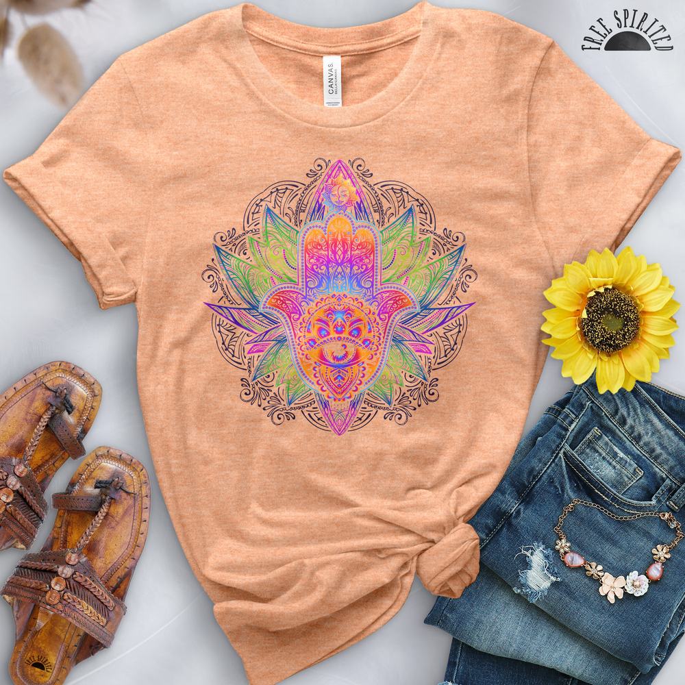 Rainbow Hamsa Tee - Image 11