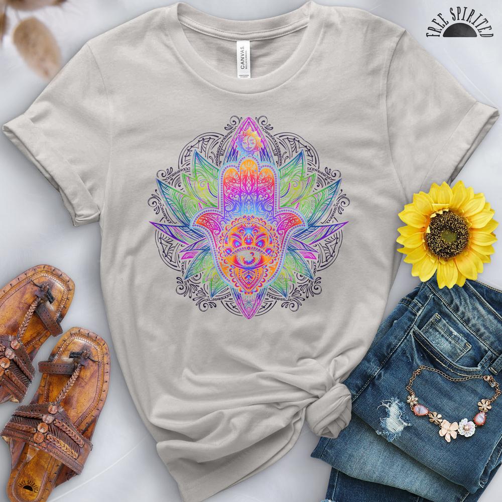 Rainbow Hamsa Tee - Image 2