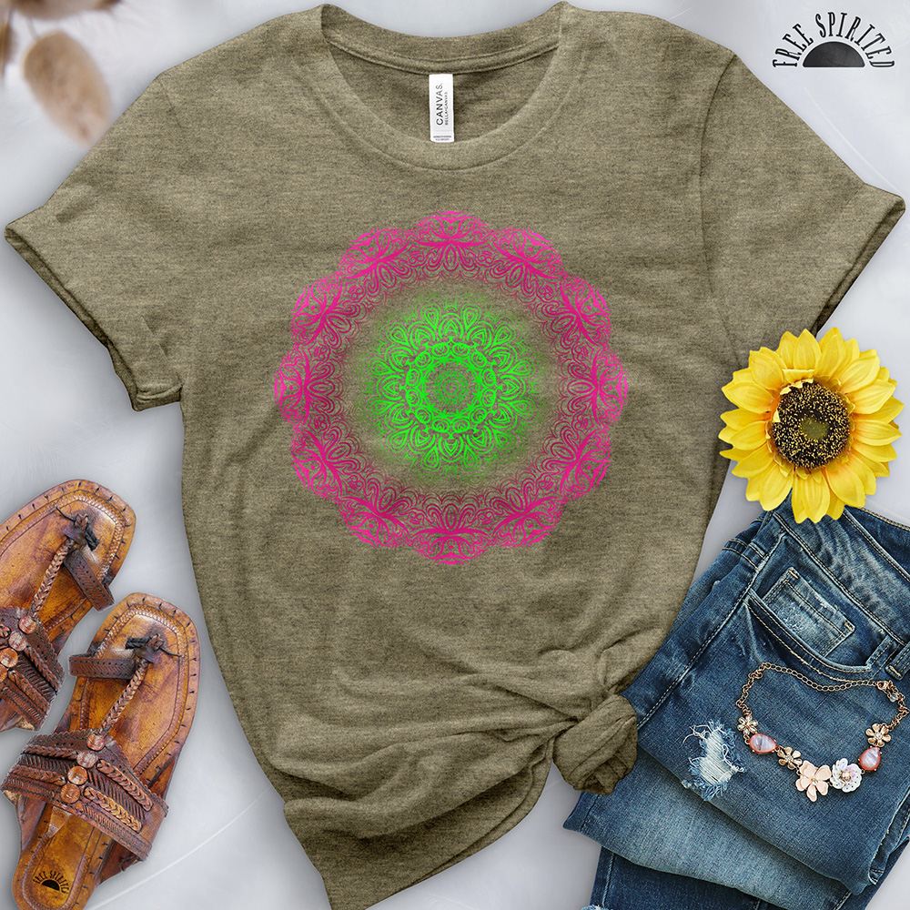 Colorwheel Mandala Tee - Image 11