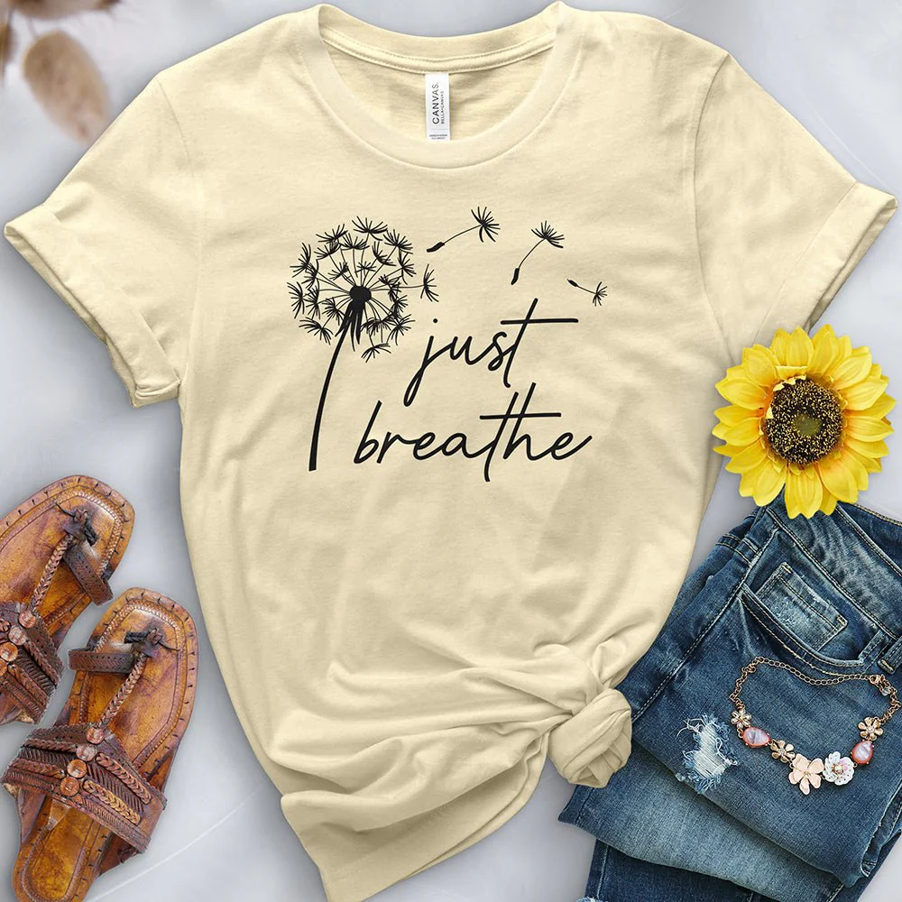 Just Breathe Dandelion 2 Tee - Image 2
