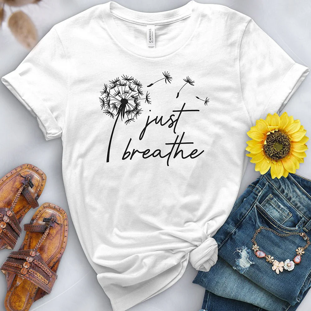 Just Breathe Dandelion 2 Tee - Image 3