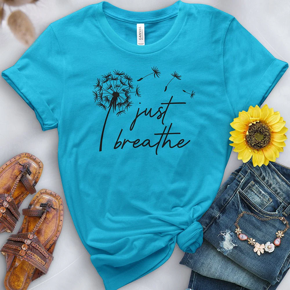 Just Breathe Dandelion 2 Tee - Image 4