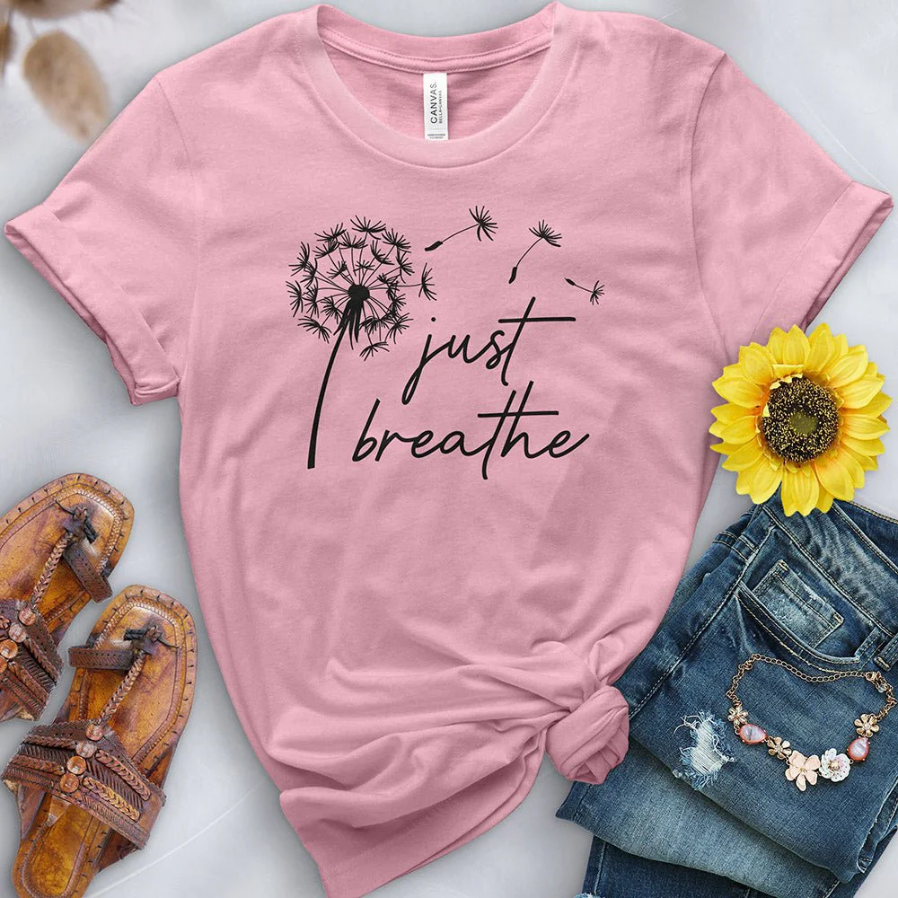 Just Breathe Dandelion 2 Tee - Image 8