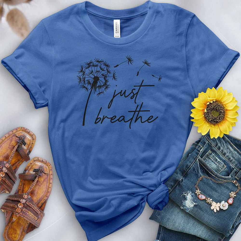 Just Breathe Dandelion 2 Tee - Image 9