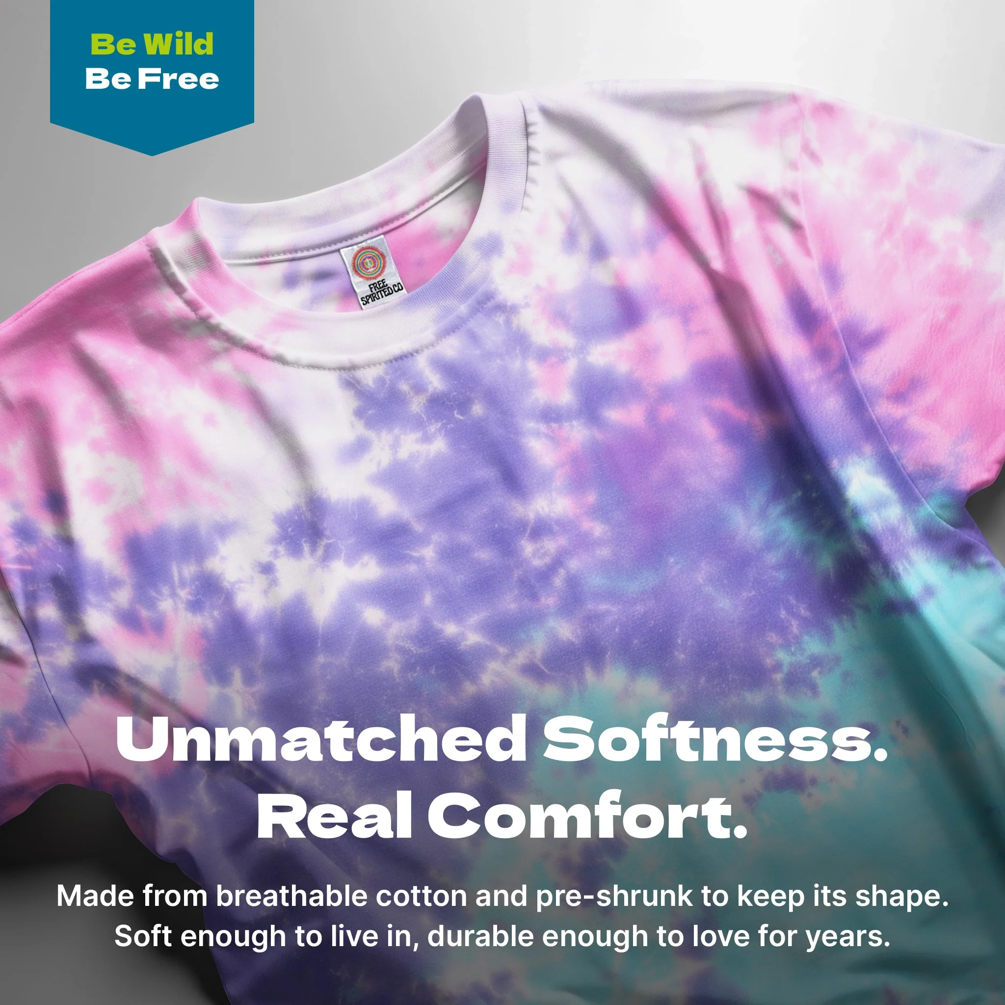 Cotton Candy Premium Hand-Dyed Comfort Shirt - Image 3