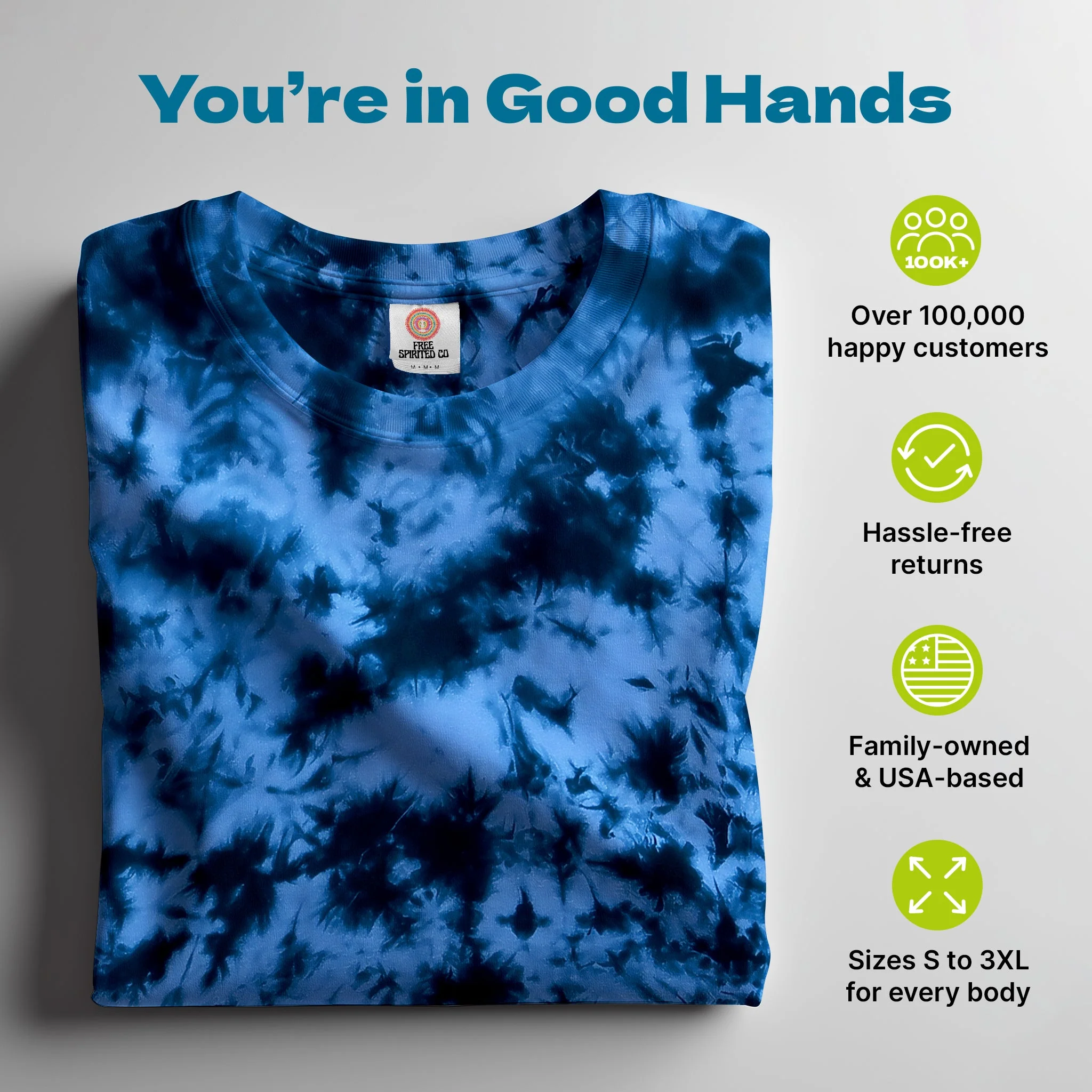 Crystal Navy and Columbia Hand-Dyed Comfort Shirt - Image 4