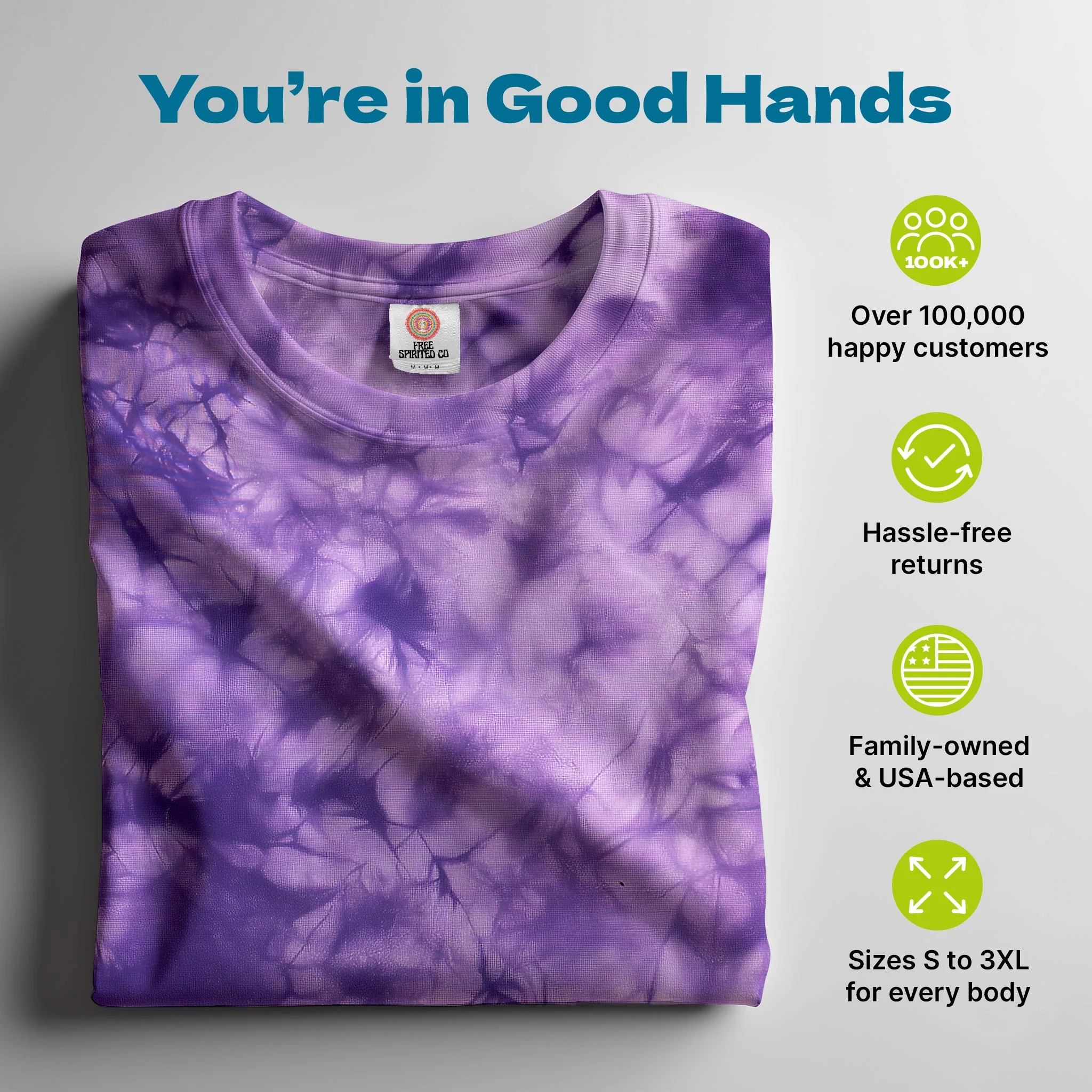 Crystal Purple Premium Hand-Dyed Comfort Shirt - Image 4