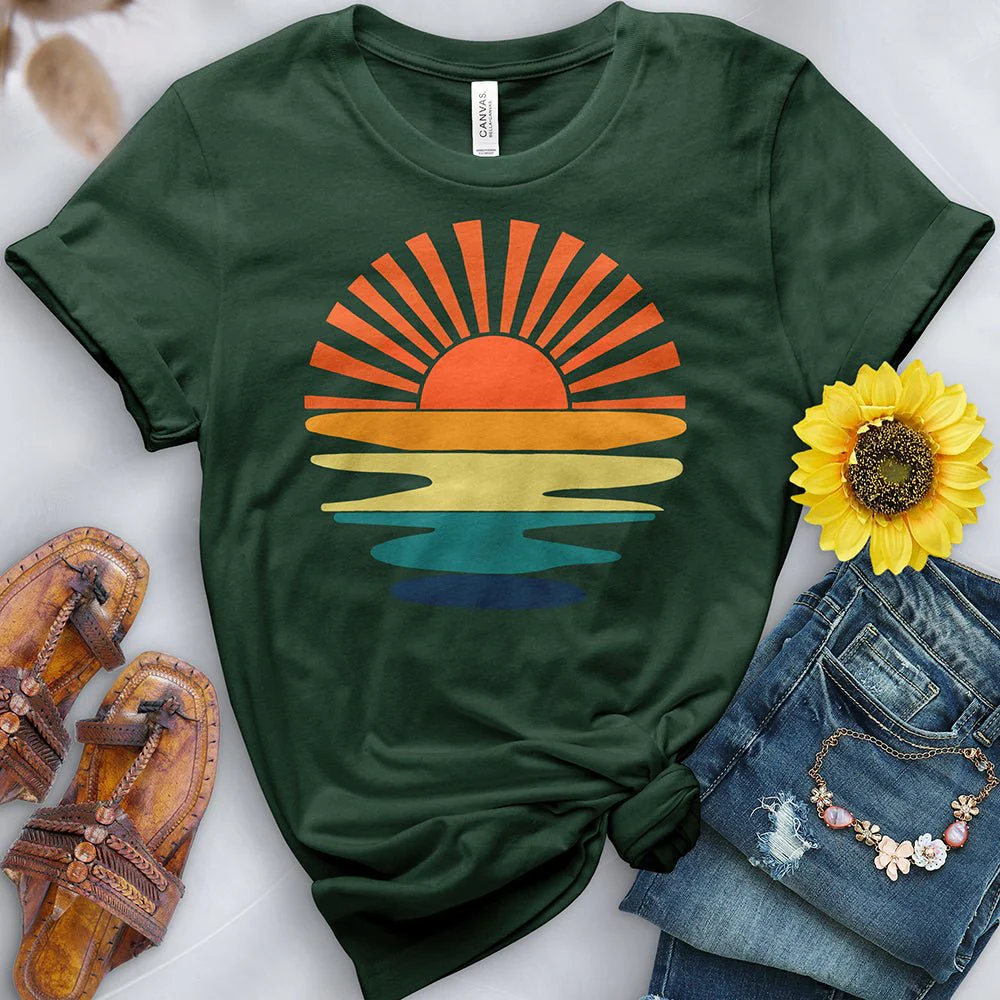 Dripping Sunset Tee - Image 5