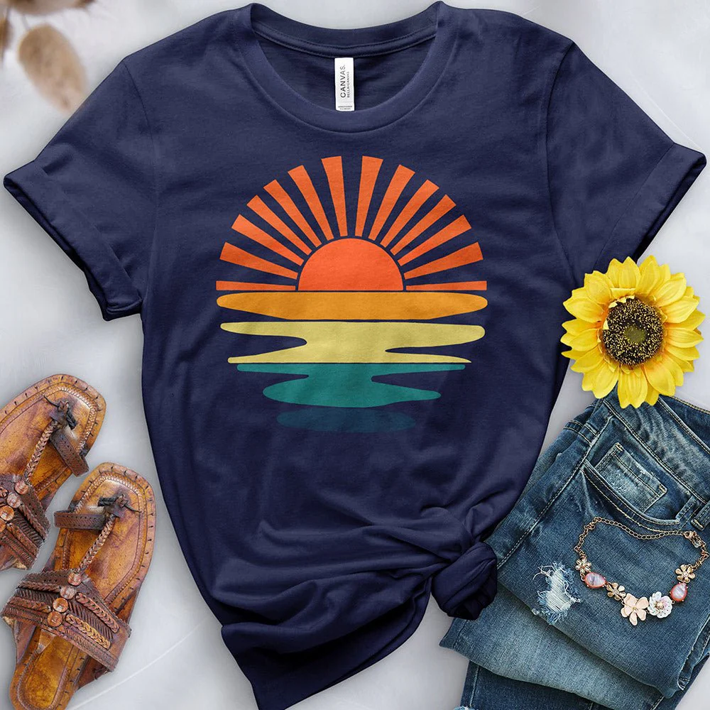 Dripping Sunset Tee - Image 6