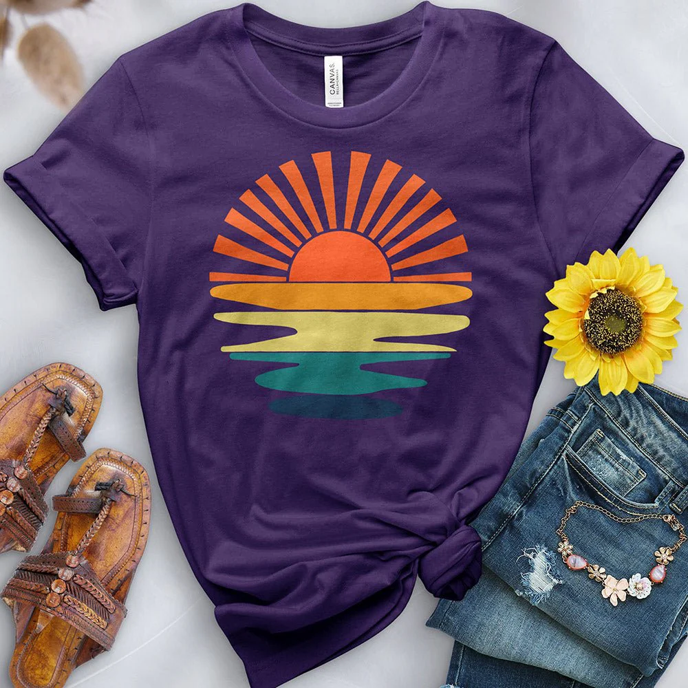 Dripping Sunset Tee - Image 8