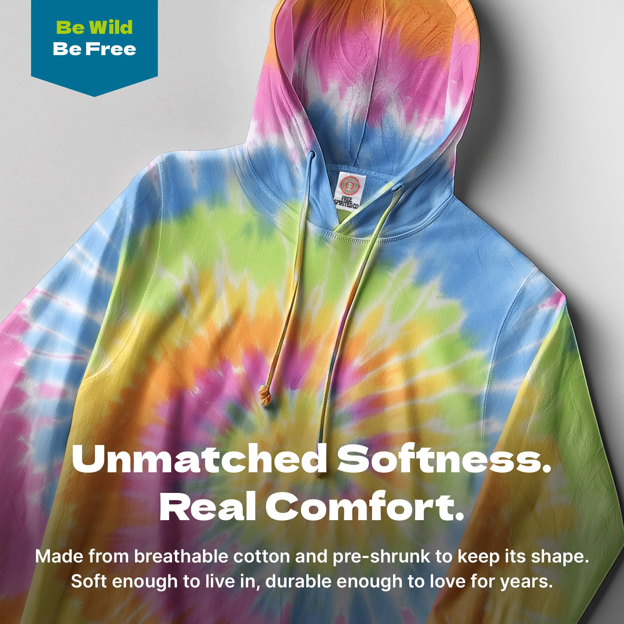 Eternity Hand-Dyed Long Sleeve Hoodie - Image 3