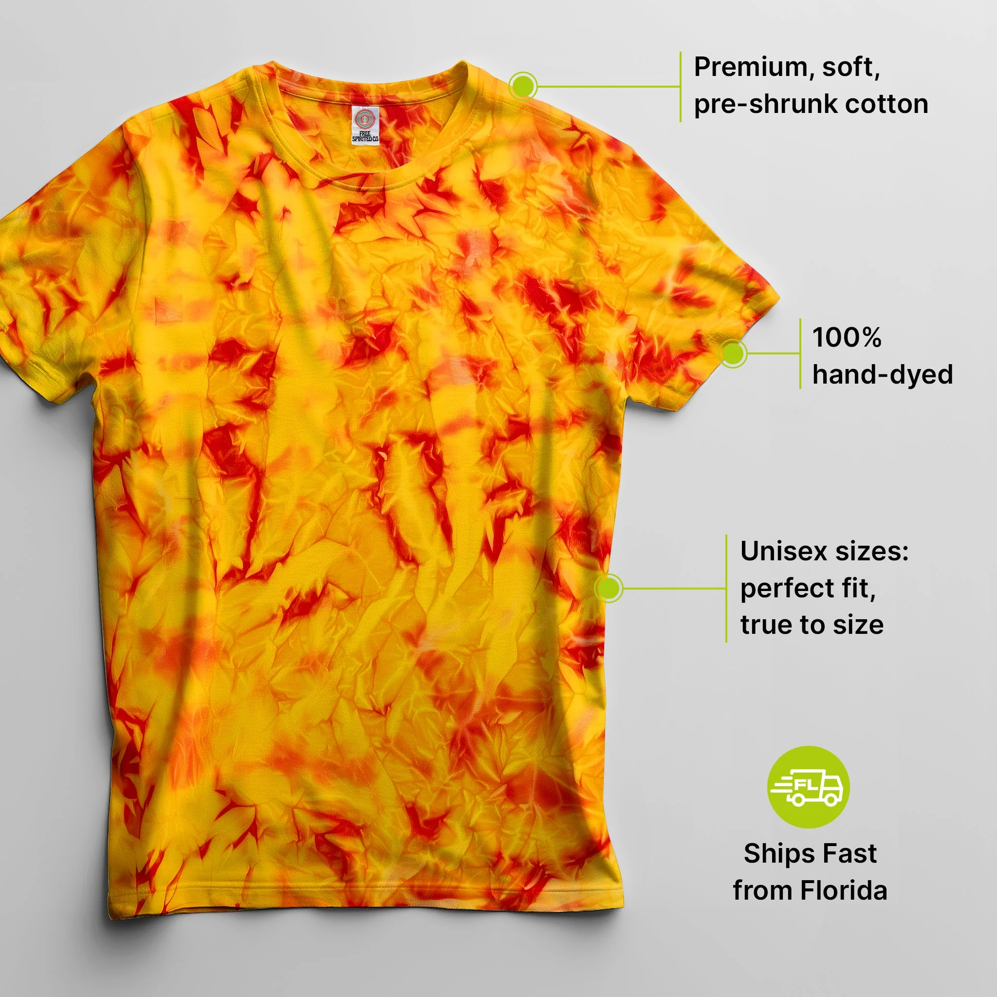 Fire Premium Hand-Dyed Comfort Shirt - Image 2
