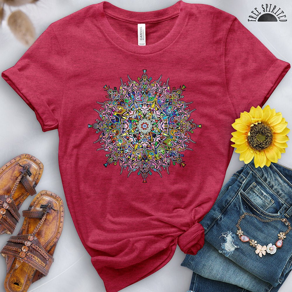 Floral Lotus Mandala Tee - Image 13